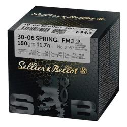 Balles Sellier & Bellot FMJ 30-06 Spring. 180gr x50