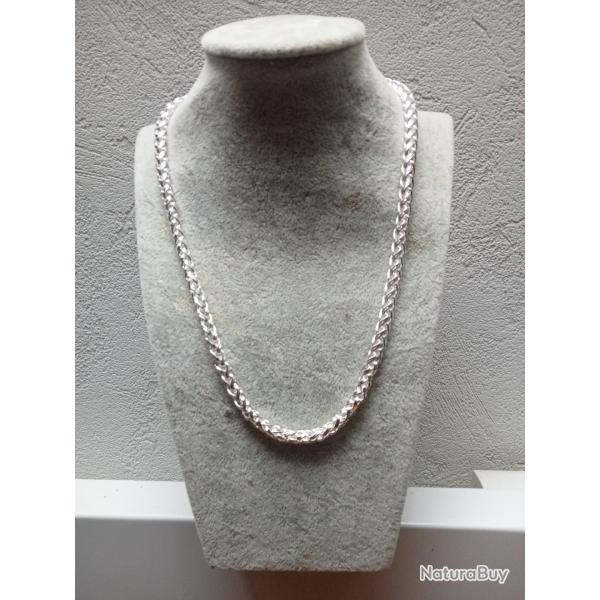 collier en argent 925 longueur 49 cm, 44,40 gr, neuf