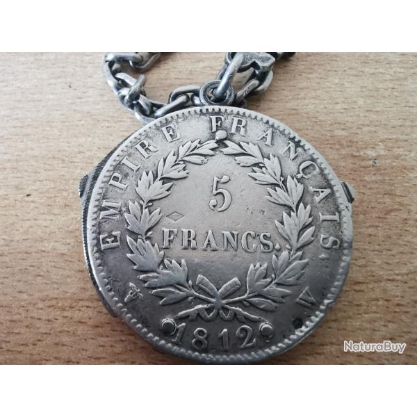 Onglier Eloi Pernet 5 Francs Napol�on 1er 1812.