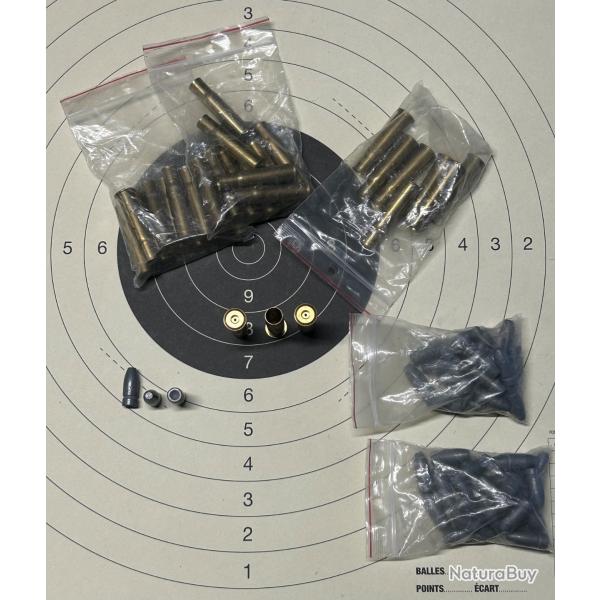 � vendre ensemble douilles laiton et ogives 11 mm fusil Gras
