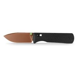 Couteau Pliant Vosteed Vombat Lame Acier 14C28N Manche G10 Noir Crossbar Lock VOSA4110
