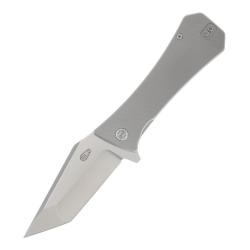 Couteau Auxiliary Coffin Tanto XL Lame M390 Manche Titane Frame Lock AUX006TITNXL