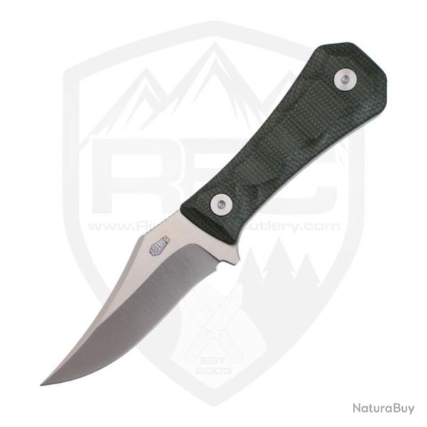 Couteau Auxiliary Deadhead Pocket Bowie Lame 14C28N Manche Micarta Vert �tui Kydex AUX001MGN