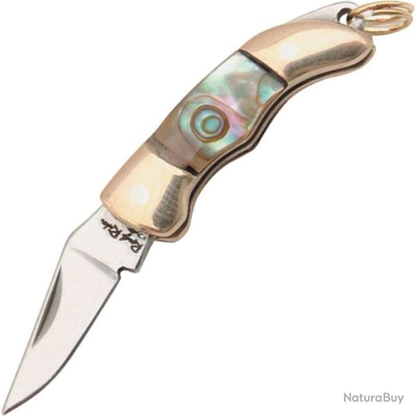 Couteau Rough Rider Mini Folder Lame Acier Inox Manche Nacre Abalone Slip Joint RR174