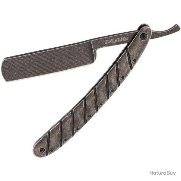 Couteau Rough Rider Razor Stonewash Lame Acier Inox Manche Metal Slip Joint RR1715