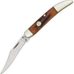 Couteau Bear & Son Toothpick Lame Acier 1095 Manche Os Fa&ccedil;on Bois de Cerf Rouge BCCRSB1931
