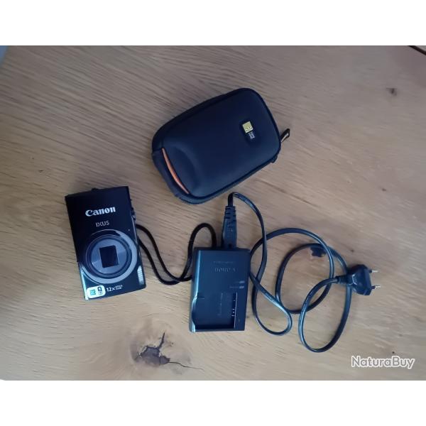 Appareil photo/vid�o extra plat CANON IXUS 265 HS 12X WI FI avec son chargeur et sacoche.Voir Photos