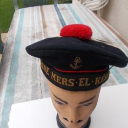 bachi marine l&eacute;gend&eacute; MARINE   MERS EL KEBIR, matricul&eacute;, complet et en tres bon &eacute;tat