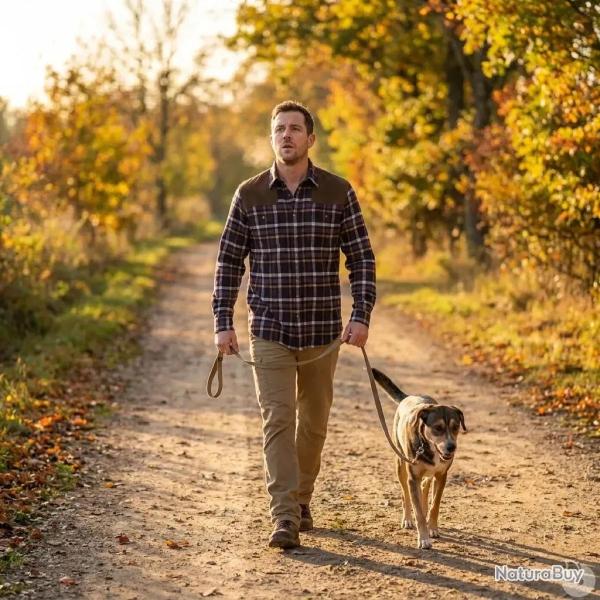 Chemise Browning Francis Bleu Coton Chasse Classique XL