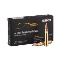 OFFRE 2026 Munitions SAKO 308 Win Super Hammerhead Softpoint 180gr - 11.7g x20