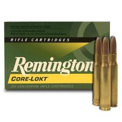OFFRE 2026 Munitions REMINGTON calibre 30-06 Core-Lokt PSP 180gr - 11.7g x20