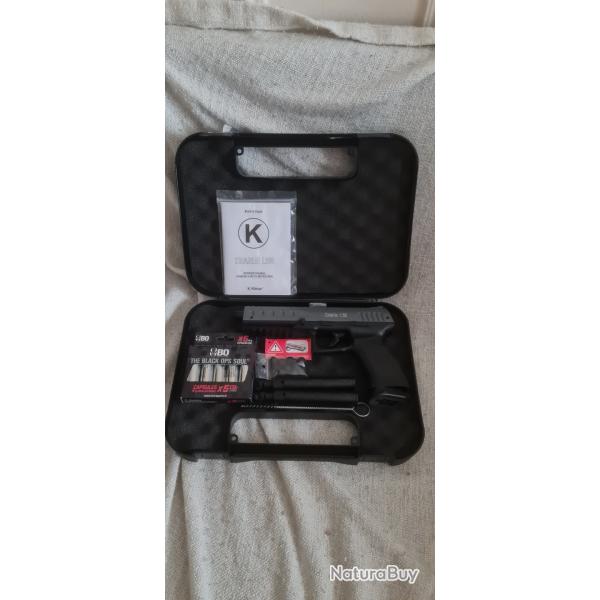 Pack Kimar LTL Charlie 1.50 cal .50 + 5 CO2 + 10 Billes + Mallette + goupillon + 1+1 chargeur.