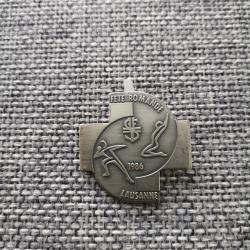 Badge comm&eacute;moratif F&ecirc;te Romande Lausanne 1986
