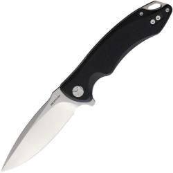 Couteau Hopian Arcus Linerlock Drop Point Lame Acier D2 Manche G10 Noir HPKZ2681