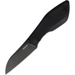 Couteau Hopian Periodic Linerlock Sheepfoot Lame Acier D2 Manche G10 Noir HPKZ2721