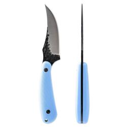 Couteau Fixe Skallywag Tactical Scorpion Lame Acier 420 Manche Nylon Bleu &Eacute;tui Nylon SKW17041