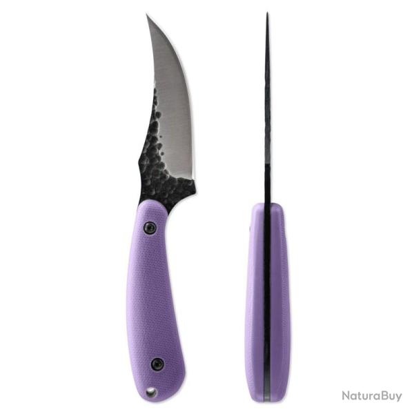 Couteau Fixe Skallywag Tactical Scorpion Lame Acier 420 Manche Nylon Violet �tui Nylon SKW17039