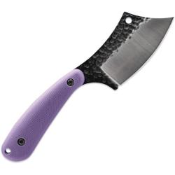 Couteau Fixe Skallywag Tactical Mantis Lame Acier 420 Manche Nylon Violet &Eacute;tui Nylon SKW17028