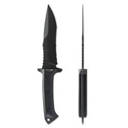 Couteau Fixe Skallywag Tactical Riptide Serrated Lame Acier D2 Manche G10 &Eacute;tui Kydex SKW17015