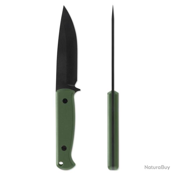 Couteau Fixe Skallywag Tactical Wanderer Lame Acier 154CM Manche G10 �tui Cuir SKW17012