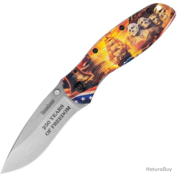 Couteau Pliant Kershaw Blur Lame Acier 14C28N Manche Aluminium Liner Lock USA KS1670USA250