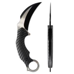 Couteau Fixe Skallywag Tactical Deep 6 Karambit Lame Acier 440C Manche G10 &Eacute;tui Kydex SKW17007