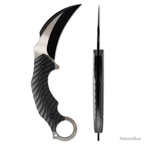 Couteau Fixe Skallywag Tactical Deep 6 Karambit Lame Acier 440C Manche G10 �tui Kydex SKW17007