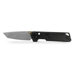 Couteau Vosteed Parallel Lame Tanto Acier S35VN Manche Titane Noir Delave Crossbar Lock VOSA3522