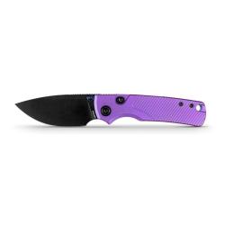 Couteau Vosteed Porcupine TiSlim Lame Acier 154CM Manche Titane Violet Top Liner Lock VOSA4812