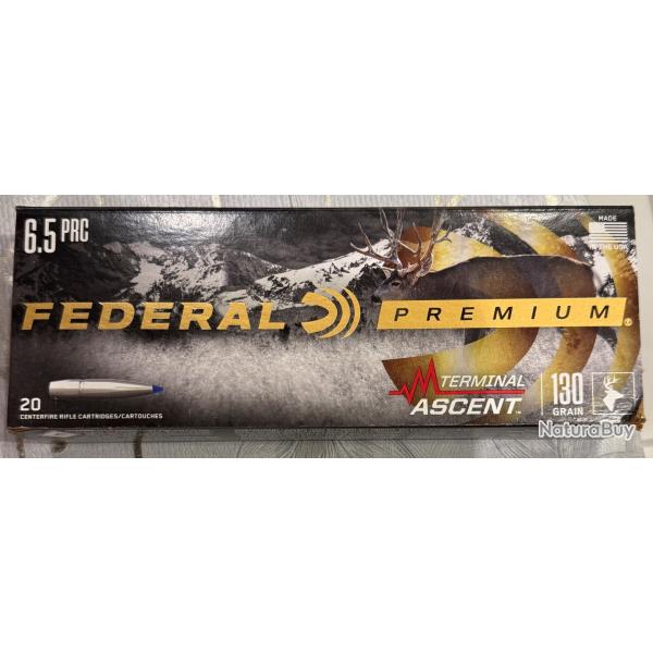 Federal 6.5 PRC - Terminal Ascent 130 gr - 15 cartouches