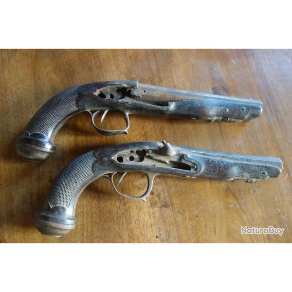 paire de pistolet XVIII si�cle en l'�tat