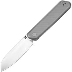 Couteau ArtisanCutlery IO Lame Acier S90V Manche Titane Gris Framelock ATZ1872GGY