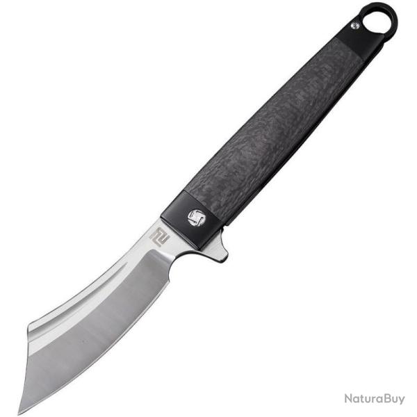 Couteau ArtisanCutlery Cutlass Lame Acier S35VN Manche Titane Noir Framelock ATZ1830GBK