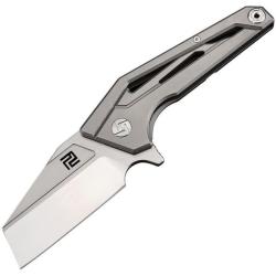 Couteau ArtisanCutlery Ravine Lame Acier S35VN Manche Titane Gris Framelock ATZ1819GGYS