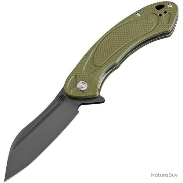 Couteau ArtisanCutlery Eterno Lame Acier D2 Manche G10 Vert Texture Linerlock ATZ1818PBGNF