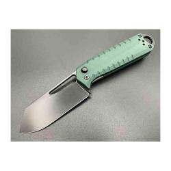 Couteau Ketuo Ventr V2 Lame Acier 14C28N Manche G10 Vert Button Liner Lock KETM0142