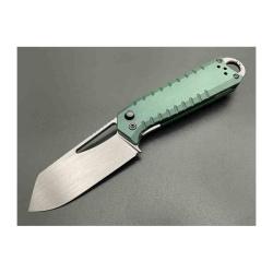 Couteau Ketuo Ventr V2 Lame Acier 14C28N Manche G10 Vert Button Liner Lock KETM0143