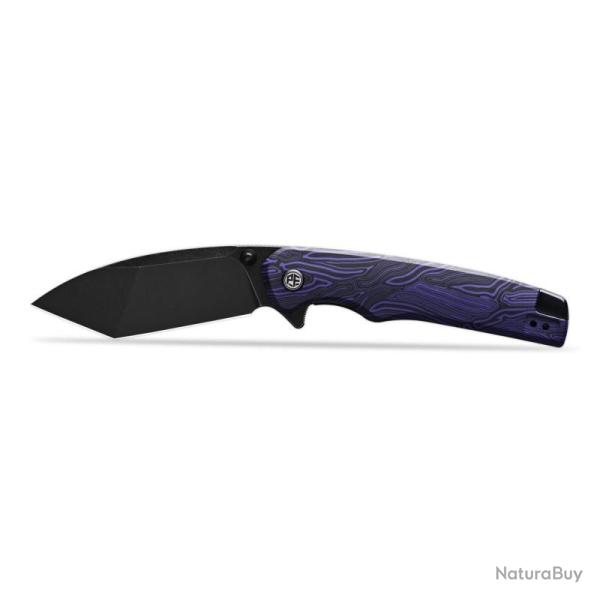 Couteau Petrified Fish Bat Lame Acier N690 Manche G10 Violet Linerlock PFK20PDMDW