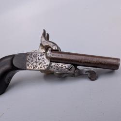 RARE !!! Pistolet canon juxtapos&eacute; a broche Boissy