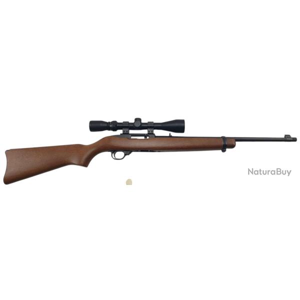 RUGER OCCASION - CARABINE SEMI-AUTO RUGER 10/22 FILET�E CAL.22LR + LUNETTE BUSHNELL 3-9x40