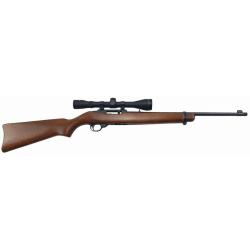 RUGER OCCASION - CARABINE SEMI-AUTO RUGER 10/22 FILET&Eacute;E CAL.22LR + LUNETTE TASCO 4x40