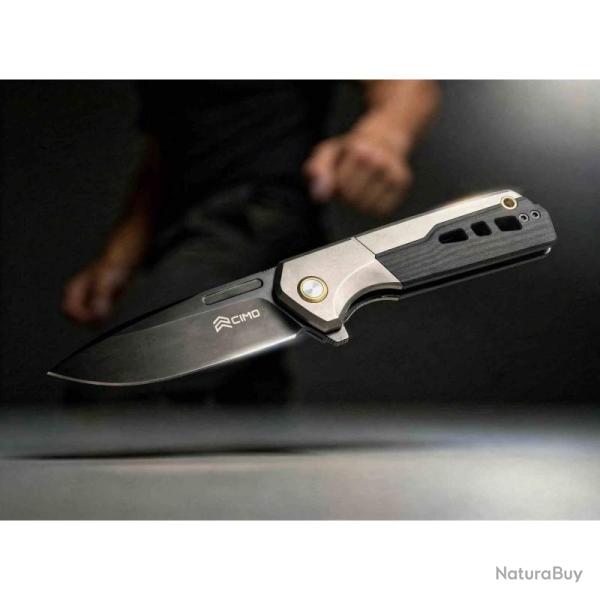 Couteau Cimo HydroStride Aero Lame Acier 14C28N Manche Aluminium G10 CCMHRSTRAER