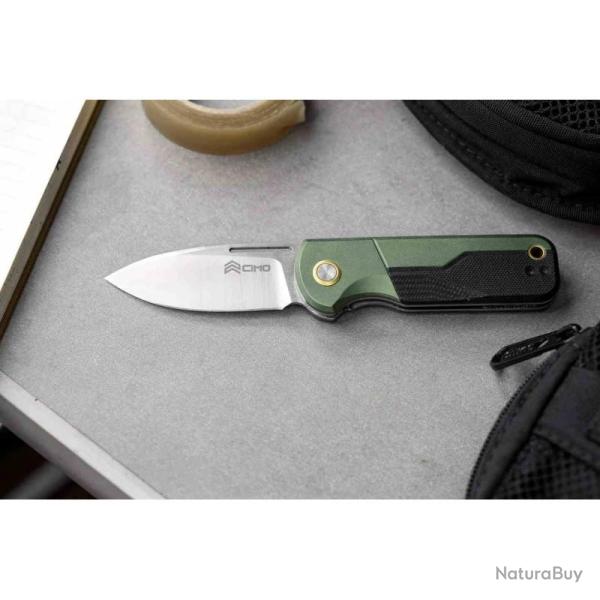 Couteau Cimo HydroSight Trail Runner Lame Acier 14C28N Manche Aluminium G10 CCMHRSGTTRR