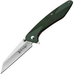 Couteau Pliant Elk Ridge Hinterland Linerlock Lame Acier 8Cr13MoV Manche G10 Vert ERHLFDR001