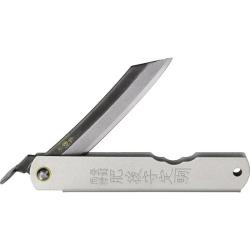 Couteau Higonokami No 10 Lame Acier SK Manche Gris Mat Systeme Piemontais Made In Japan HIGOC10BSK