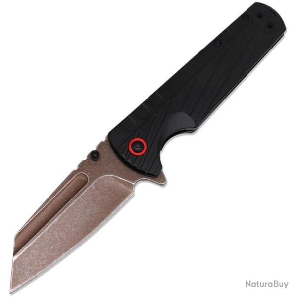 Couteau ElitEdge Black BSW Lame Acier 440C Manche Aluminium Linerlock EE10A136BRG