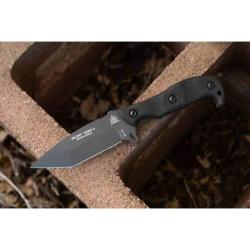 Couteau Fixe TOPS Knives Silent Hero 4 HERO4T-01 Lame Acier 1095 Manche G10 Etui Kydex TPHER04T01