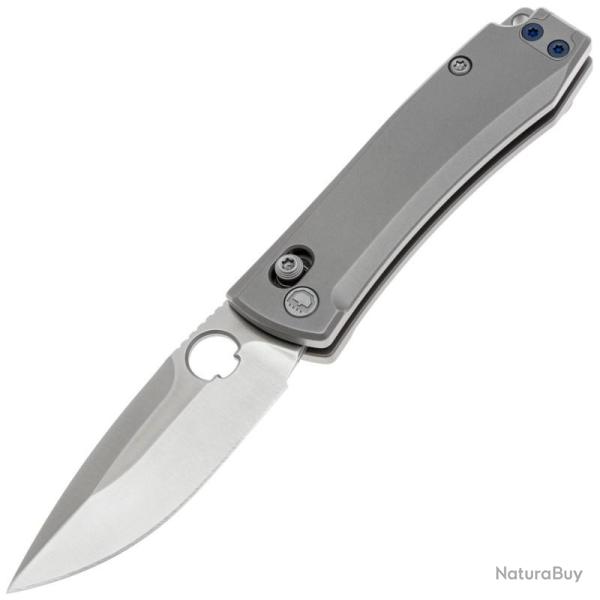 Couteau Daggerr Nightmare 63 X-Lock Drop Point Acier MagnaCut Manche Titane Gris Satin DGRF72MRDSG
