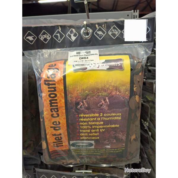 FILET DE CAMOUFLAGE 6X 2.40M 3-D DEAD DUCK DIGITAL / ULTRA-LITE
