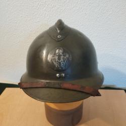 Casque Militaire Fran&ccedil;ais Adrian  " G&eacute;nie"  m/37